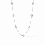 Bee Silver Delicate Station Necklace