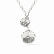 Bloom Silver Lariat Necklace