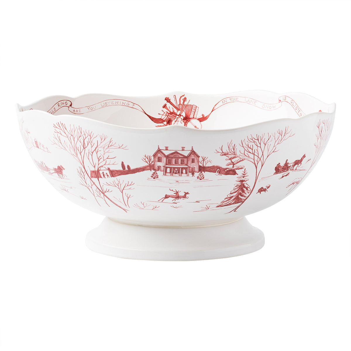 Country Estate Winter Frolic 13" Centerpiece Bowl