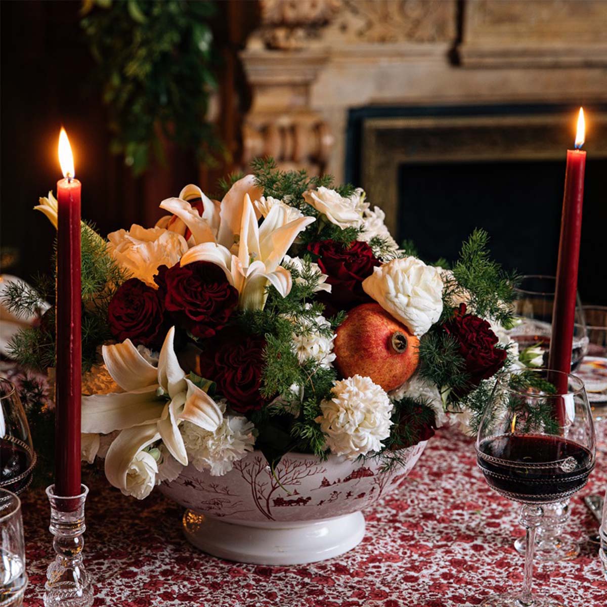 Country Estate Winter Frolic 13" Centerpiece Bowl