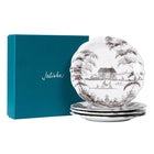 Country Estate Party Plate, Assorted Set of 4