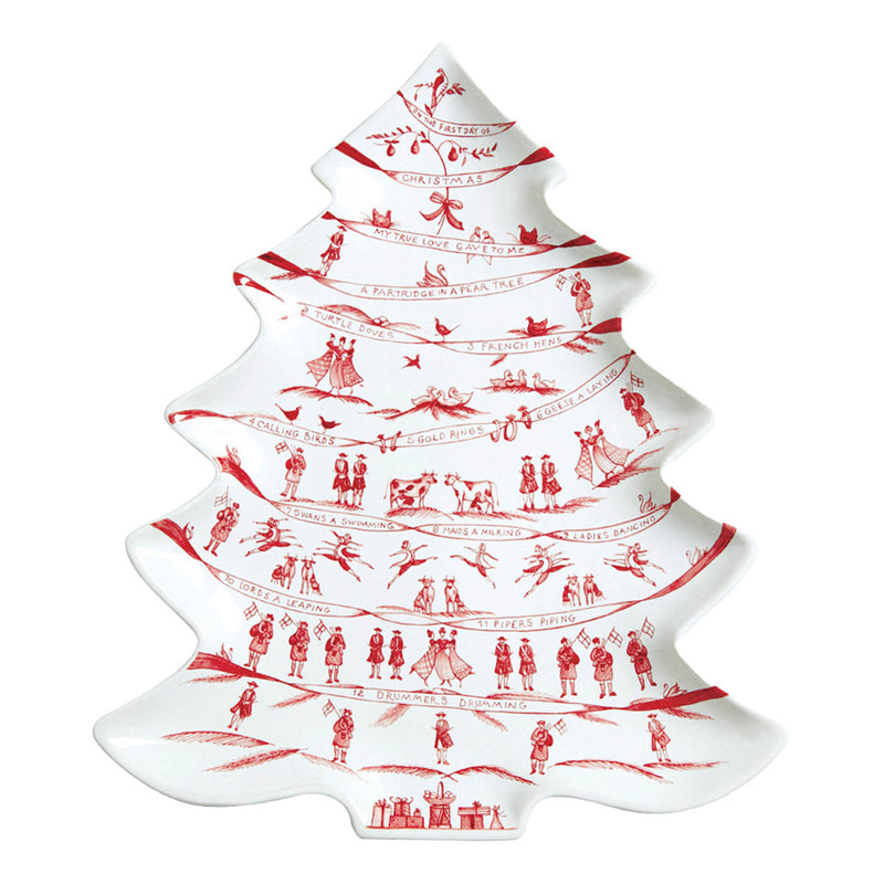 Country Estate Winter Frolic 15" Tree Platter