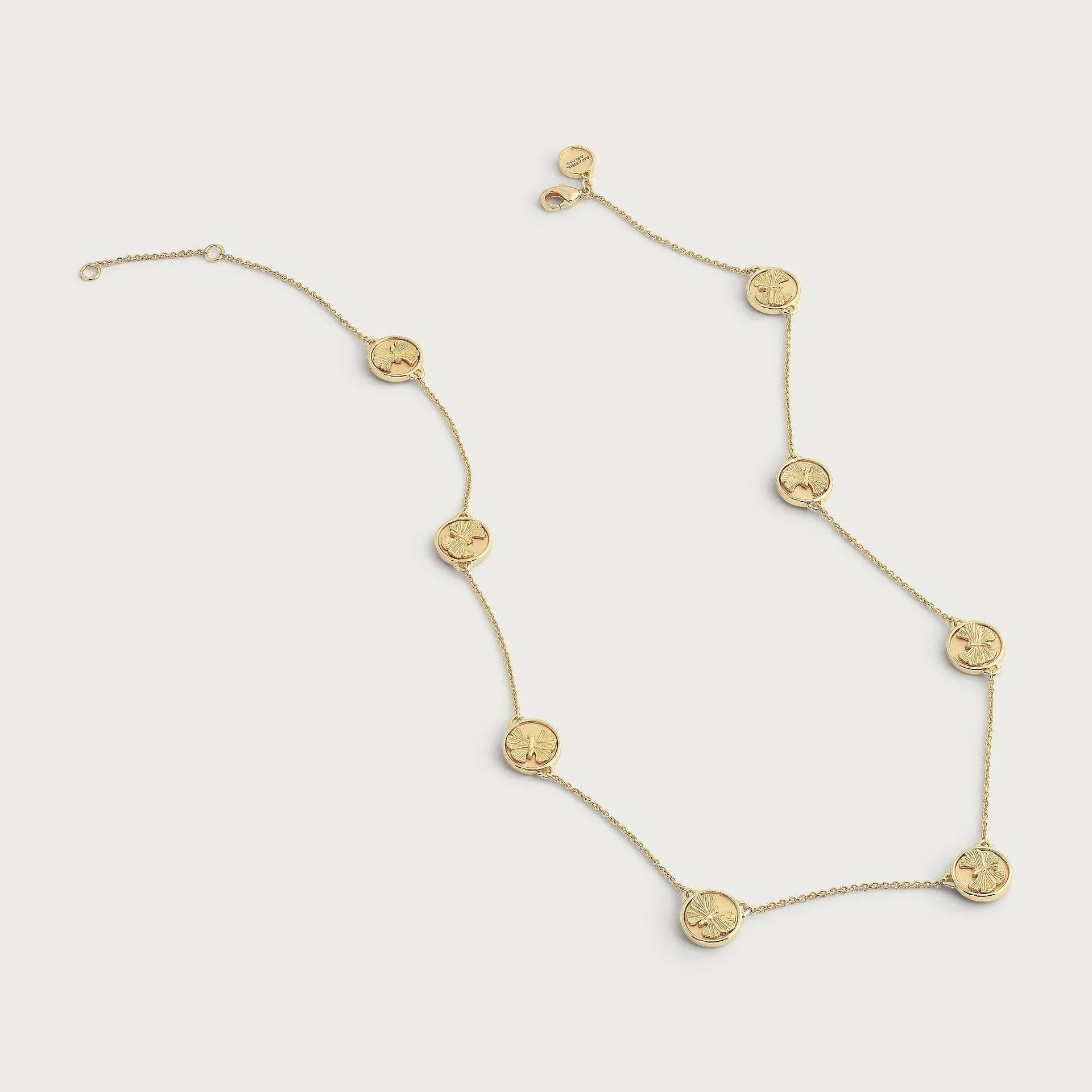 Butterfly Coin Station Necklace