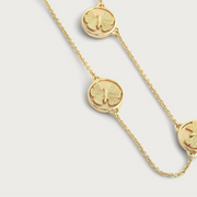 Butterfly Coin Station Necklace