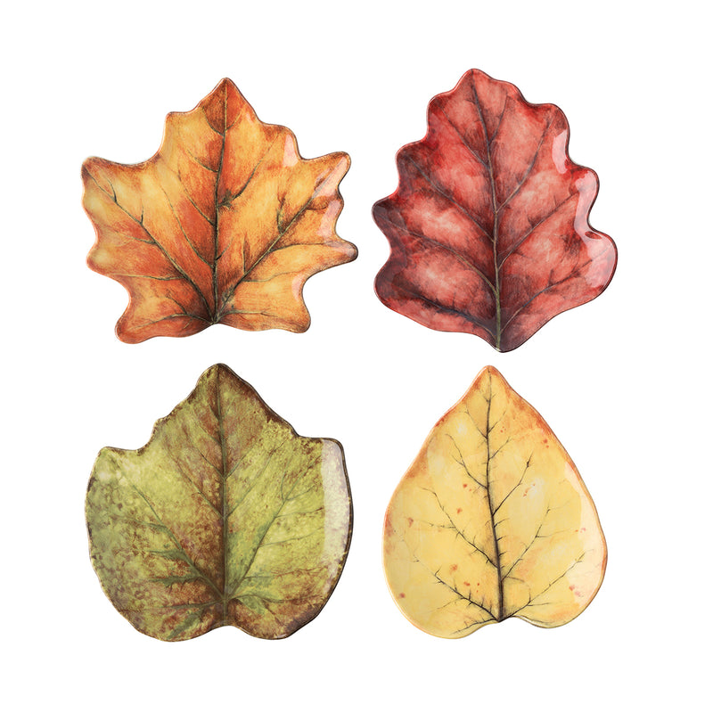 Forest Walk Leaf Plate, Set of 4