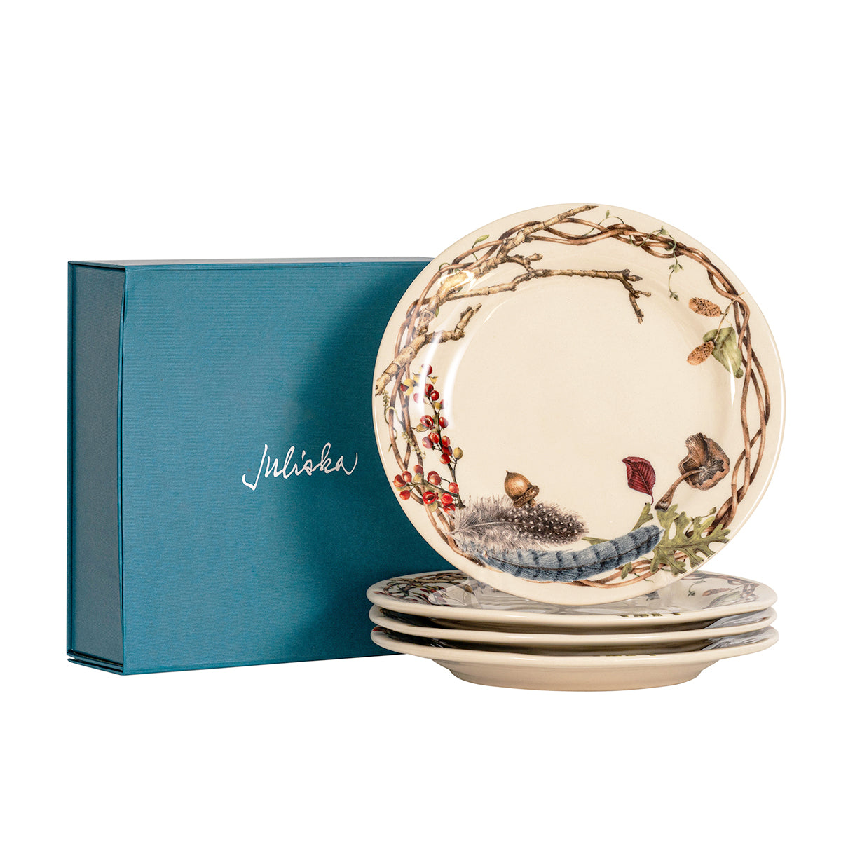 Forest Walk Party Plate, Set of 4