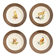Forest Walk Animal Side/Cocktail Plate, Set of 4