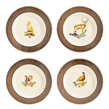 Forest Walk Animal Side/Cocktail Plate, Set of 4