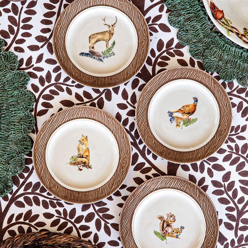 Forest Walk Animal Side/Cocktail Plate, Set of 4