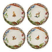 Forest Walk Animal Dessert/Salad Plate, Set of 4