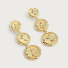 Butterfly Coin Drop Earrings