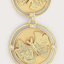 Butterfly Coin Drop Earrings