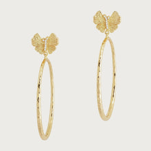 Butterfly Single Hoop Earring