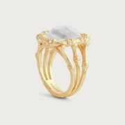 Bamboo With Stone Ring - Mother Of Pearl