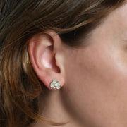 Orchid White Pavé Studs