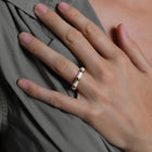 Bamboo Enameled Ring