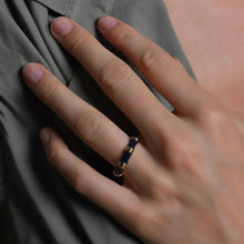 Bamboo Enameled Ring