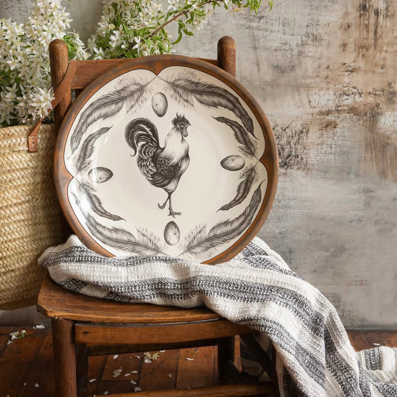 Rooster Large Round Platter