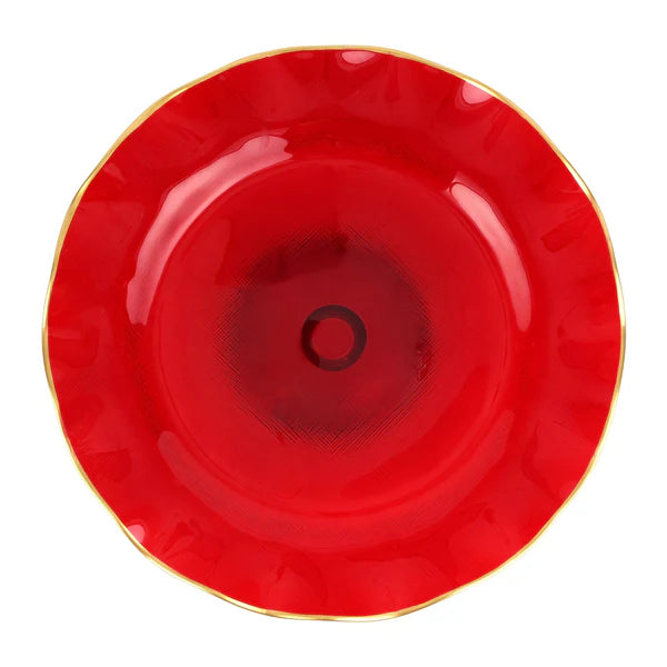 Holiday Glass Cake Stand