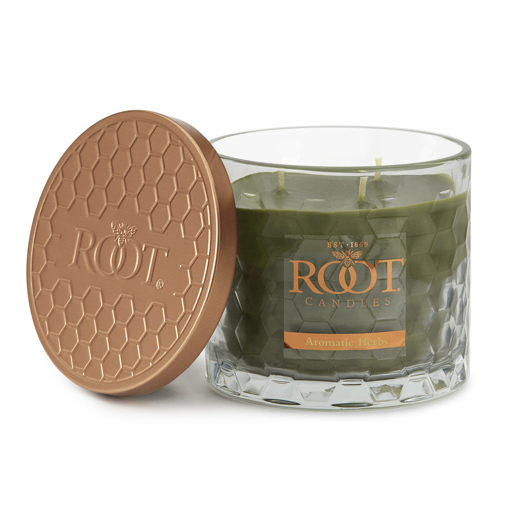 Aromatic Herbs 3-Wick Honeycomb Candle