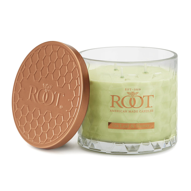 Tea Leaf & Honey 3-Wick Honeycomb Candle