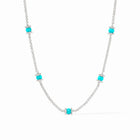 Hydra Silver Delicate Station Necklace