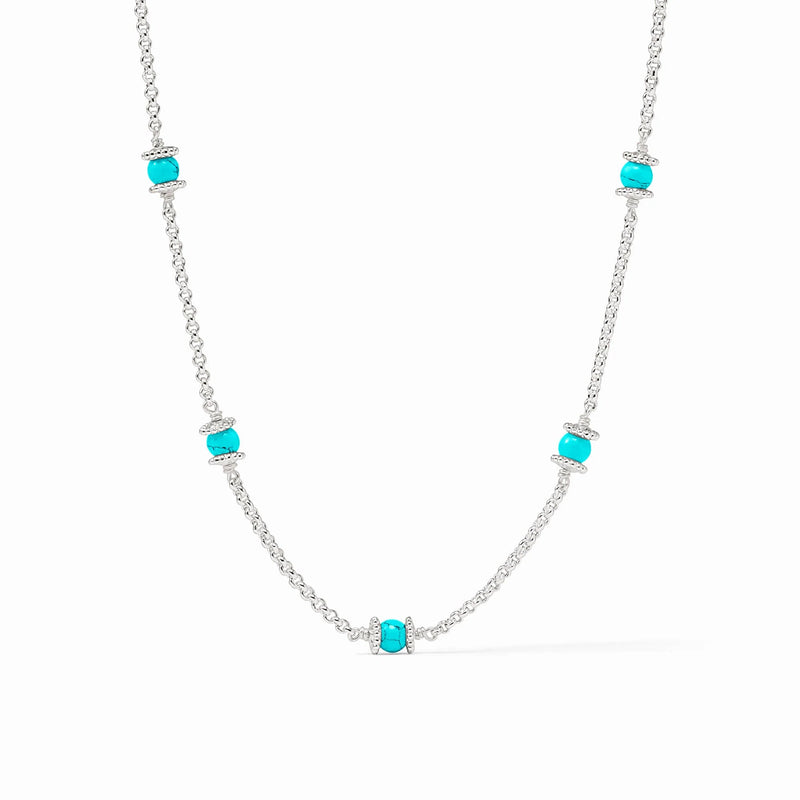 Hydra Silver Delicate Station Necklace
