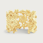Wildflowers Gold Wide Cuff