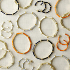 Bamboo Enameled Hinged Bangle