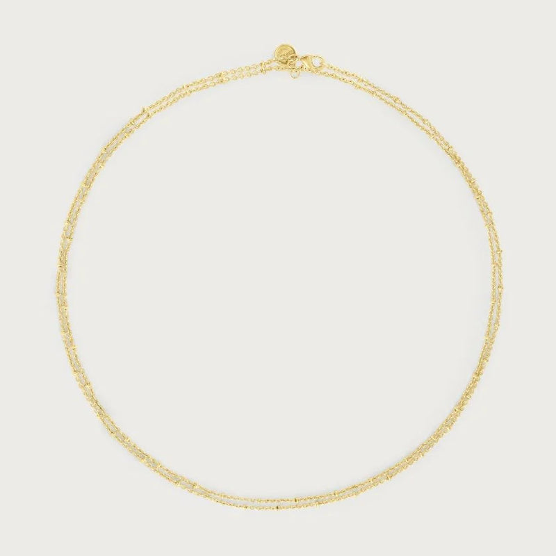 Molten Double Chain Necklace