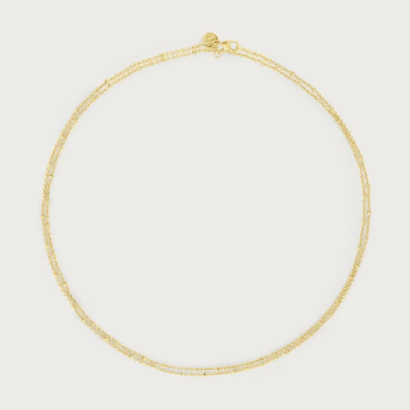 Molten Double Chain Necklace