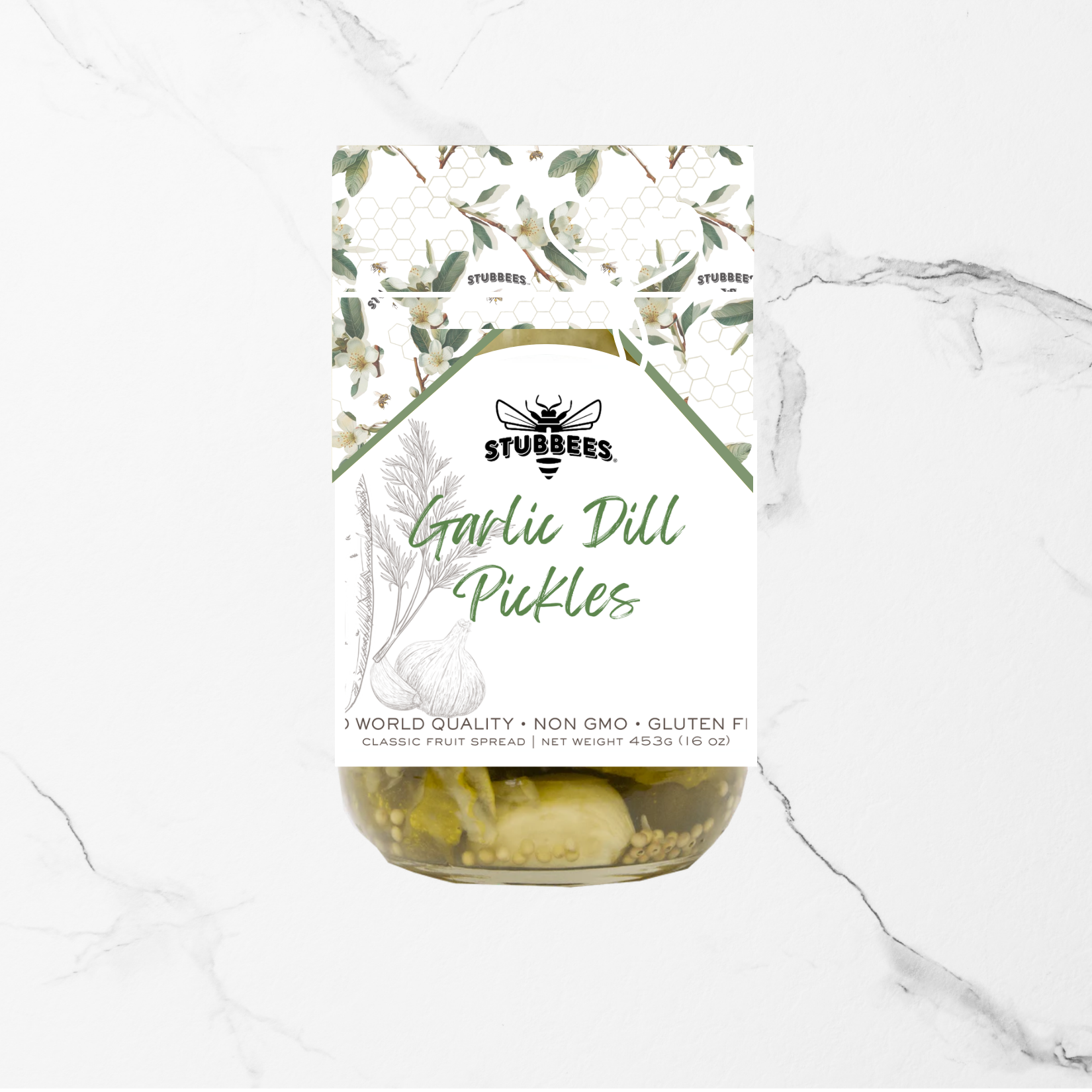 Homestead Preserves Garlic & Dill Pickles