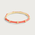Bamboo Enameled Hinged Bangle