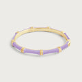 Bamboo Enameled Hinged Bangle