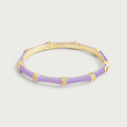 Bamboo Enameled Hinged Bangle