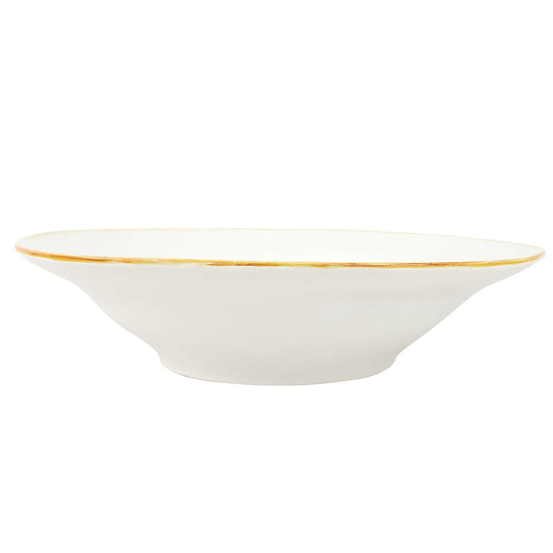 Italian Kitchen White Large Shallow Bowl