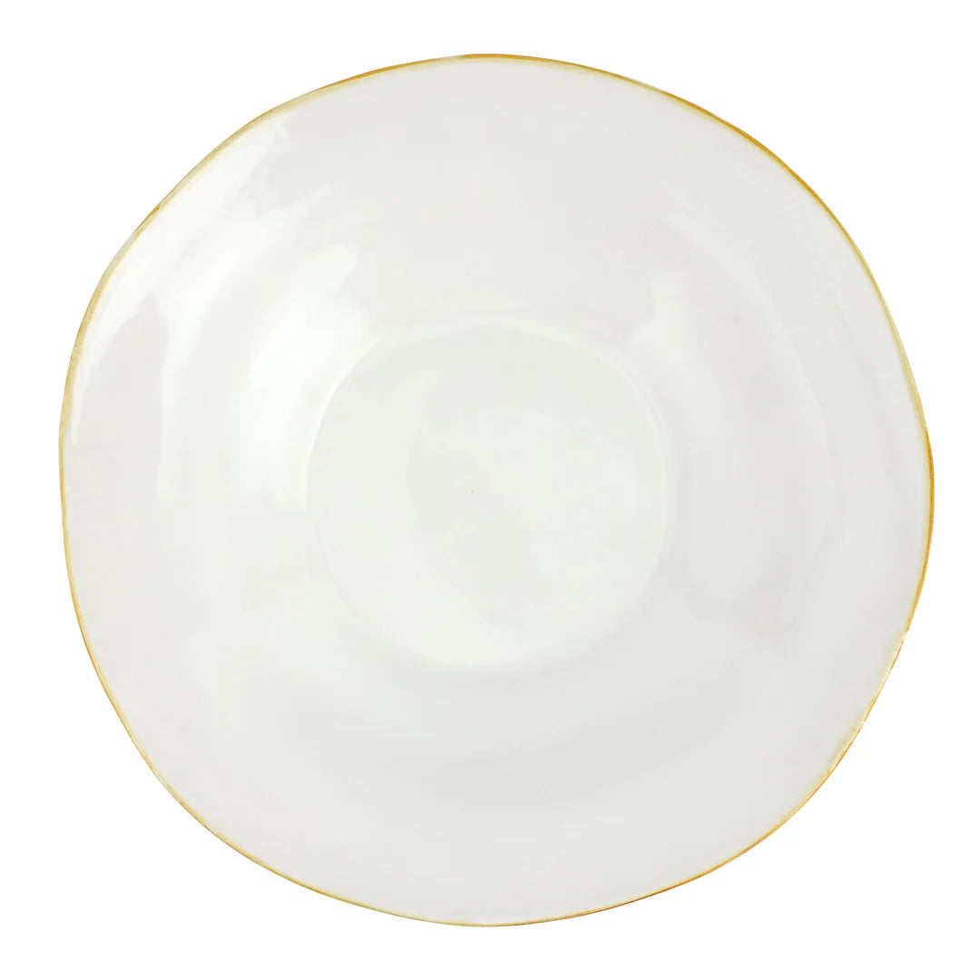 Italian Kitchen White Large Shallow Bowl