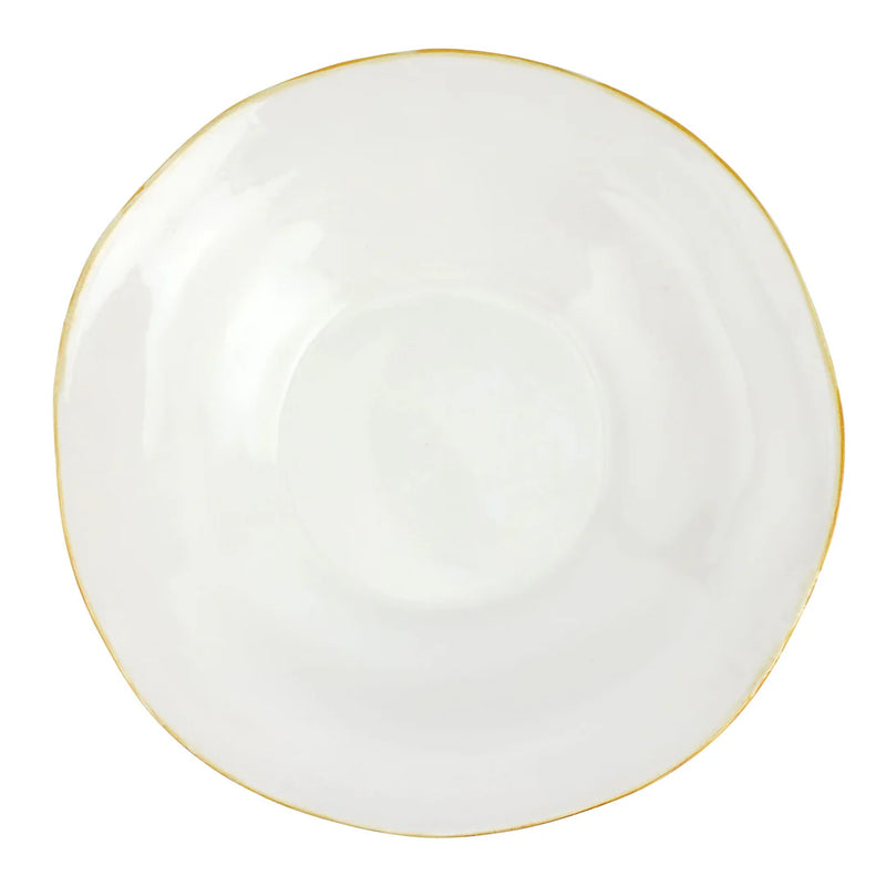 Italian Kitchen White Large Shallow Bowl
