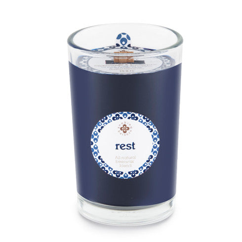 Seeking Balance Medium Spa Candle Rest