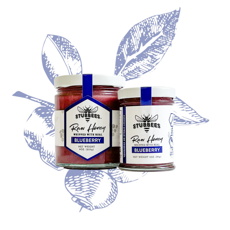 Blueberry Whipped Raw Honey
