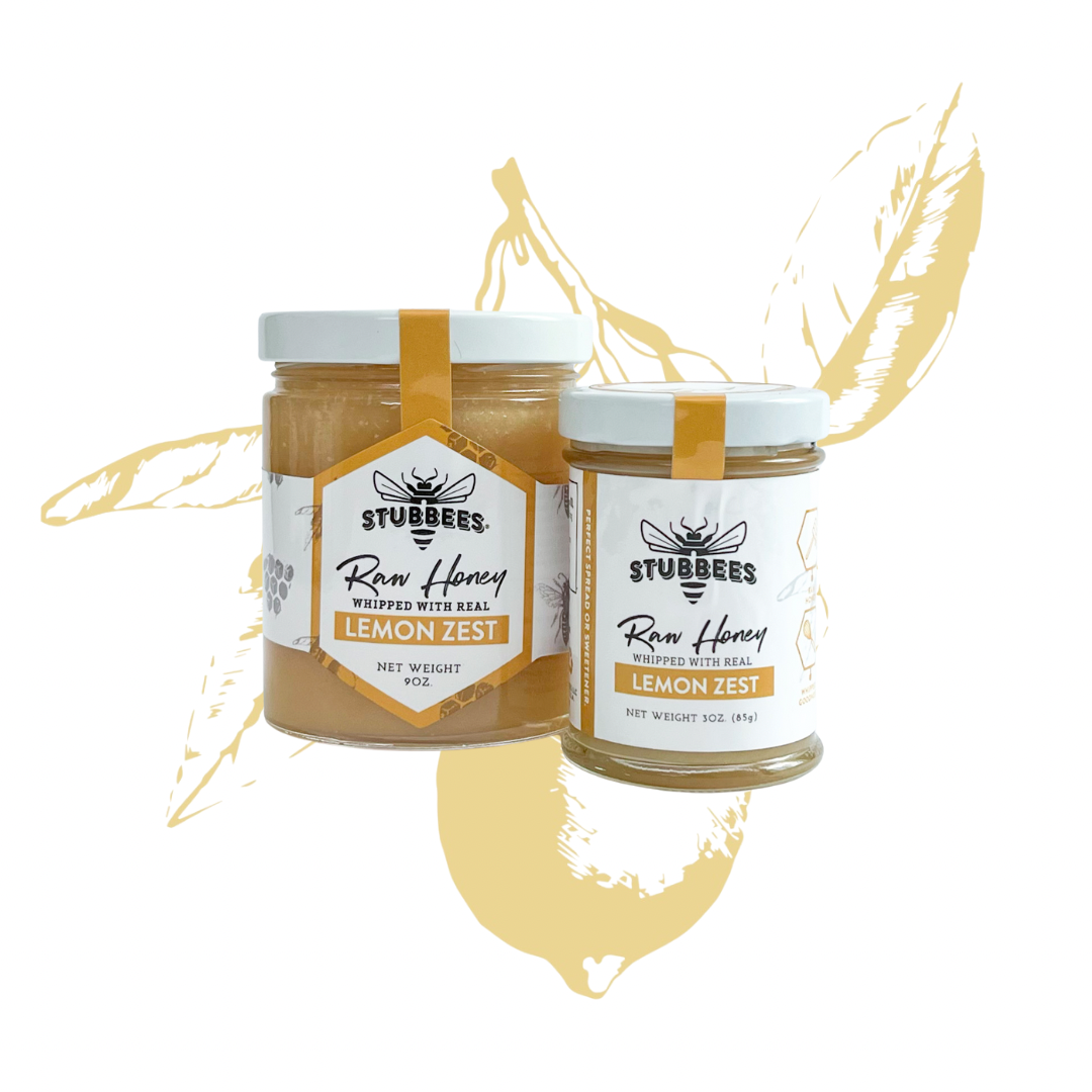 Lemon Zest Whipped Raw Honey