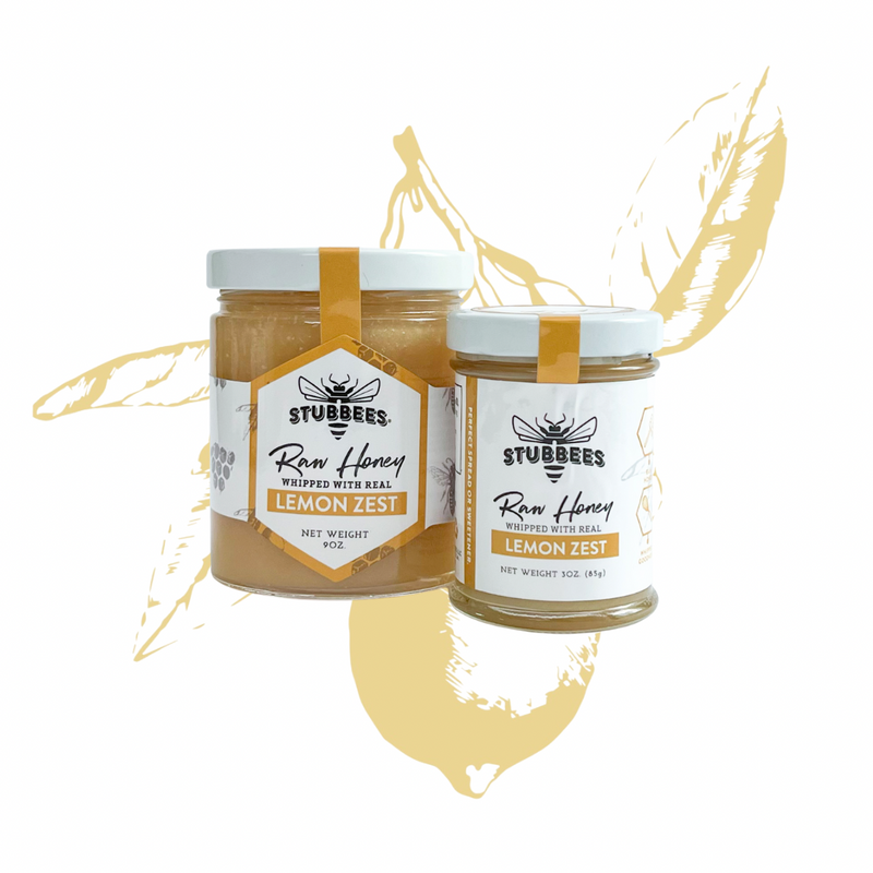 Lemon Zest Whipped Raw Honey