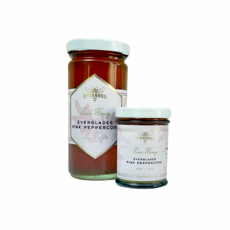 Everglades Pink Pepper Raw Honey