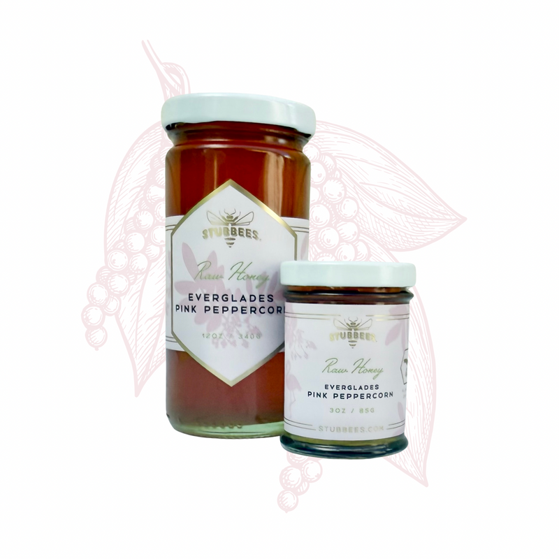 Everglades Pink Pepper Raw Honey