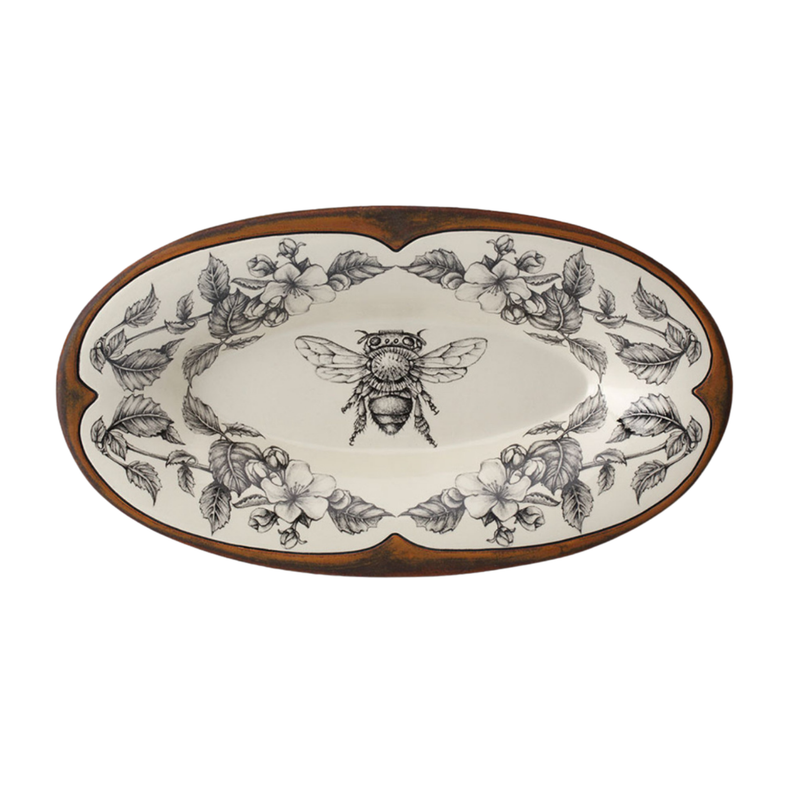 Honey Bee Oblong Serving Dish
