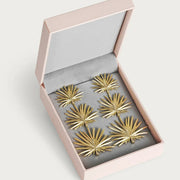 Triple Fan Palm Dangle Earrings