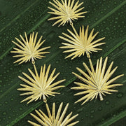 Triple Fan Palm Dangle Earrings