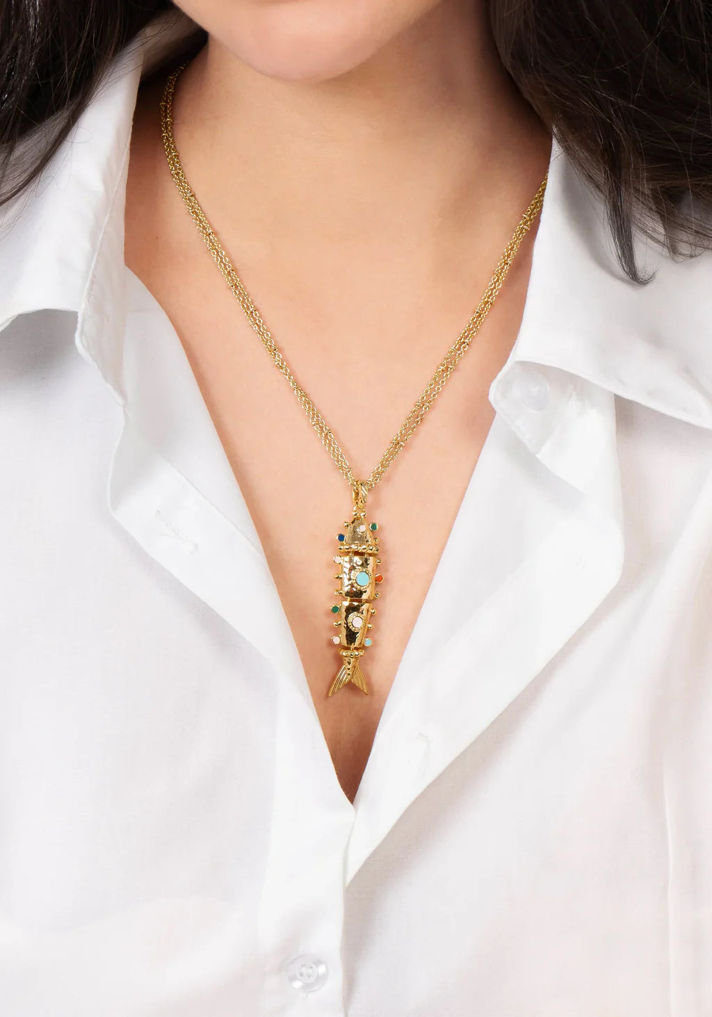 Milos Large Fish Charm