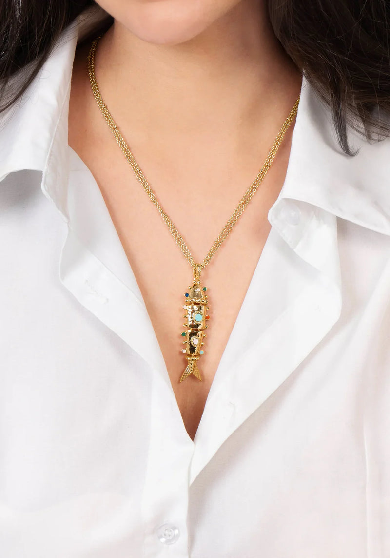 Milos Large Fish Charm