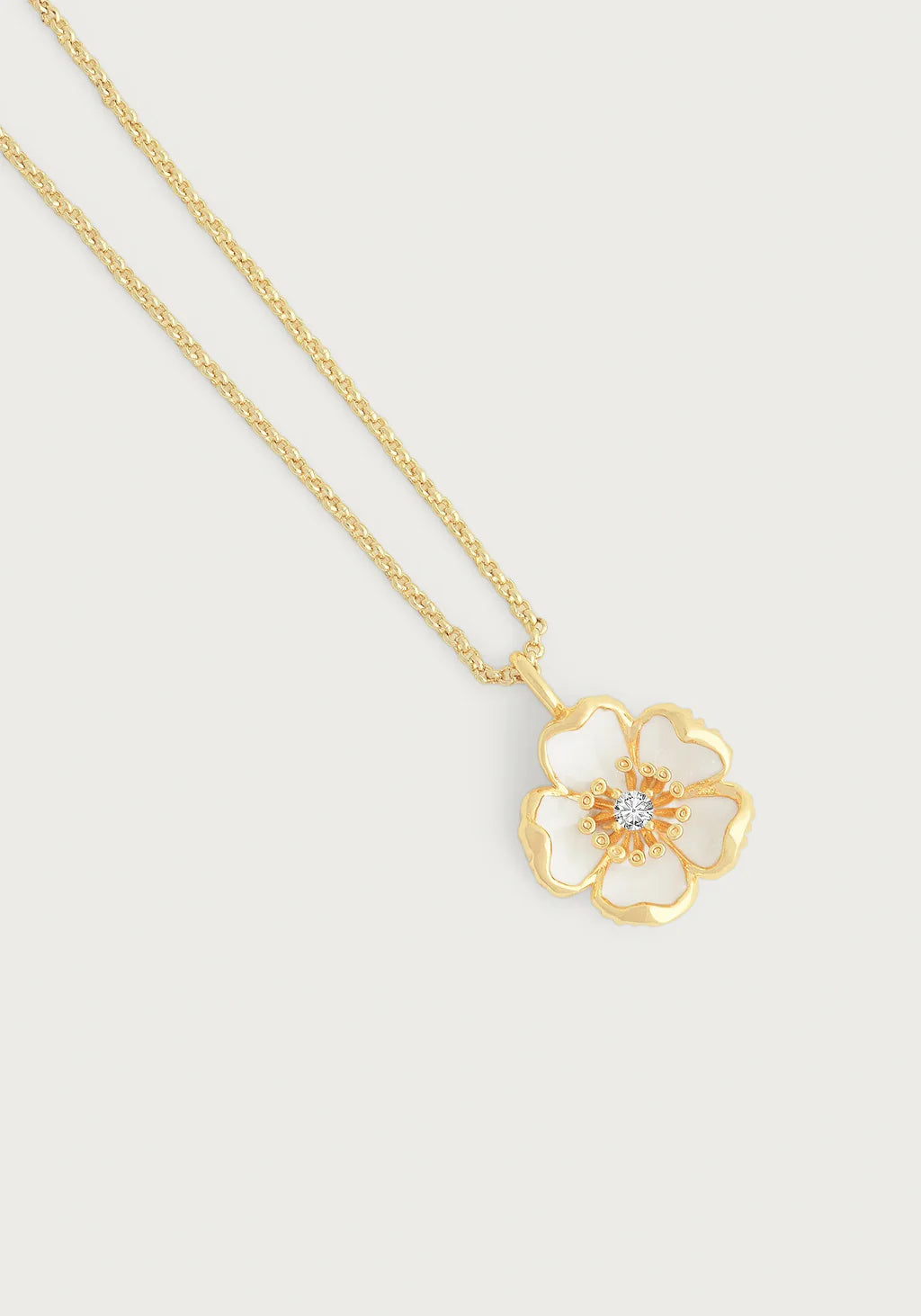 Wildflowers Enameled Pendant Necklace